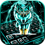 Thunder Neon Wolf Keyboard Theme Apk