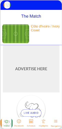 Android application Akwaba AFCON 2023 screenshort