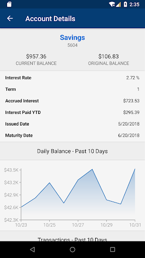 Android application FirstBank Business Banking screenshort