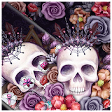 Colorful Flower Skull Fancy Theme icon
