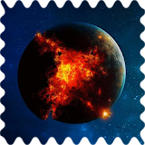 Explosion on a planet Live WP icon