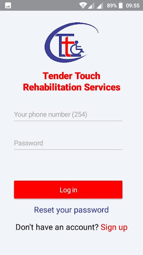 Android application TTrehab screenshort