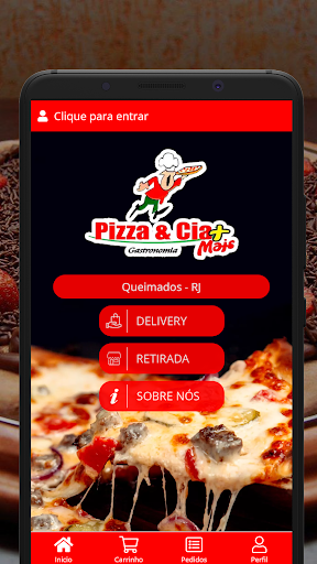 Android application Pizza e Cia screenshort