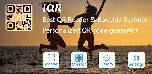 Android application iQR- QR Code & Barcode Scanner screenshort