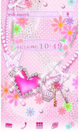 Android application -Dreamy Flowers- +HOMEテーマ screenshort