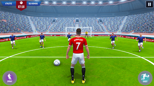 Captura de Pantalla 14 juegos de fútbol 2023Real Kick android