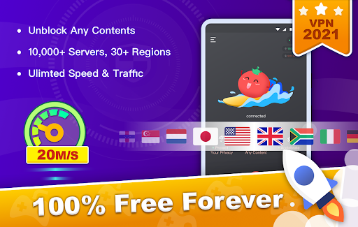 Free VPN Tomato | Fastest Free Hotspot VPN Proxy  screenshots 1
