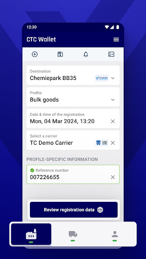 Android application CTC Wallet screenshort
