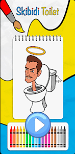 Coloring Book Toilet Skibidi