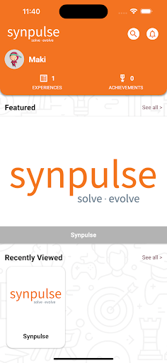Android application Gamify with Synpulse screenshort