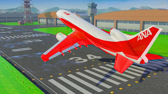 City Airplane Pilot Flight Sim