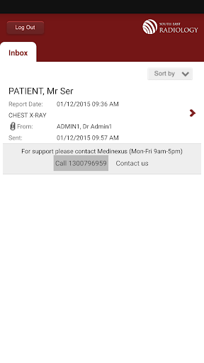 SER Patient Access Screen 3