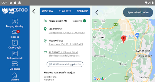 Westco Miljø Intern Screen 2