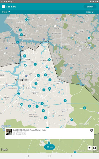 Screenshot of Visit Chesapeake VA