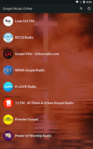 Android application Gospel Music Online - Radios screenshort