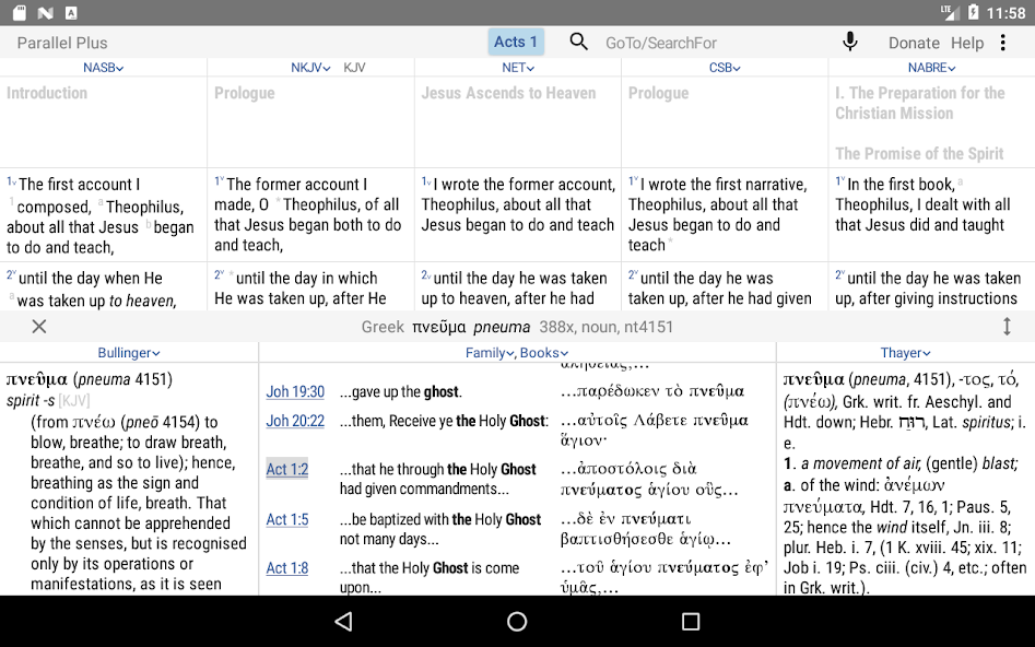 Parallel Plus® offline Bible app with helps