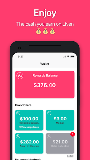 Screenshot of Liven - Eat, Pay & Earn Food