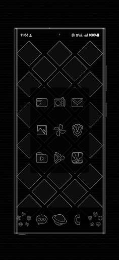 Screenshot of Liquid Black Icon Pack