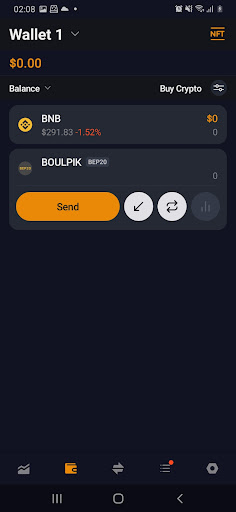 Boulpik Crypto Wallet Screen 2
