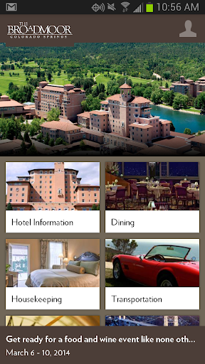 Android application The Broadmoor Hotel screenshort