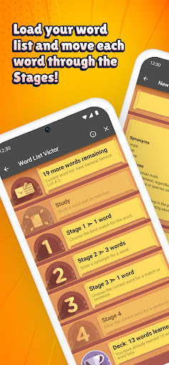 Android application Word List Victor screenshort