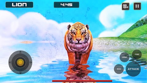 ライオン対トラ野生動物シミュレータゲームのおすすめ画像4