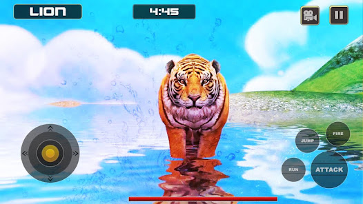 Captura de Pantalla 4 Lion Vs Tiger Wild Animal Simu android
