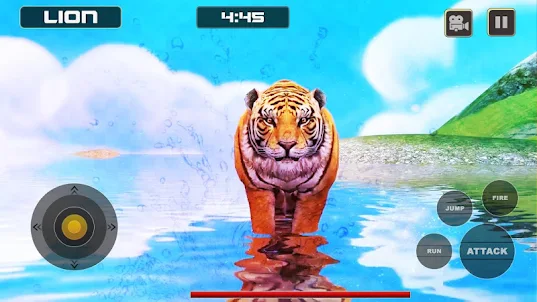 เกมจำลองสิงโตกับเสือสัตว์ป่า