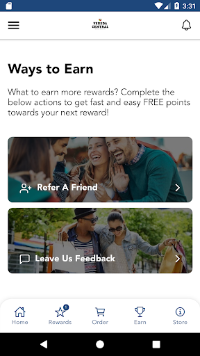 Android application Vereda Central Rewards screenshort