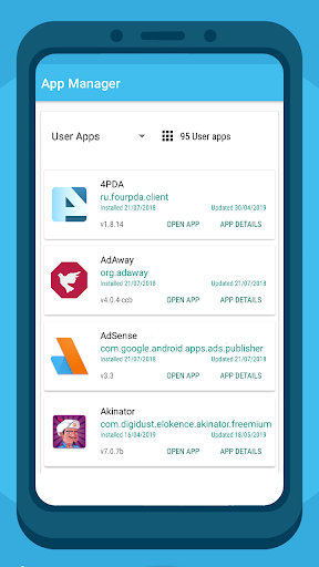 Android application App Manager screenshort