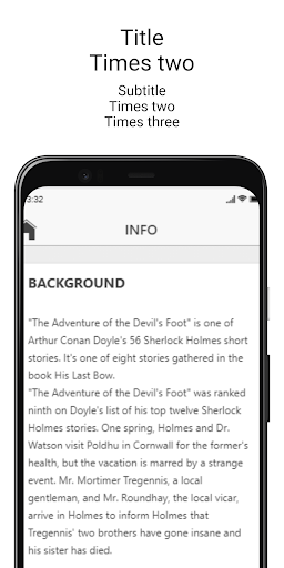 DEVILS FOOT- Play & Read Screen 2