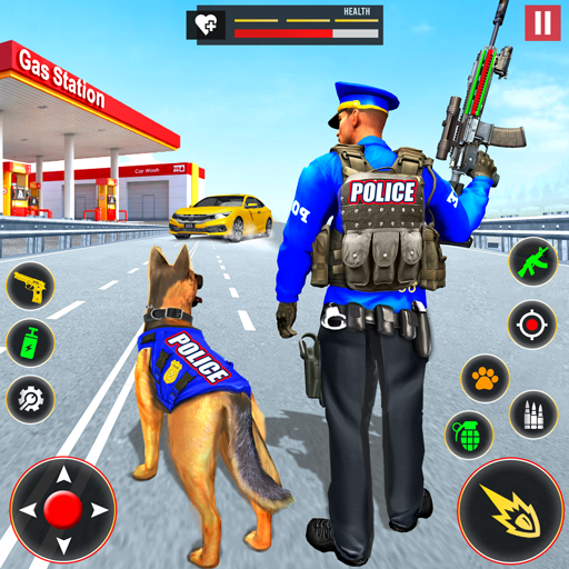 Police Dog Crime Highway Chase logo