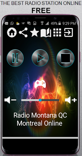 Android application CA Radio Montana QC Montreal O screenshort