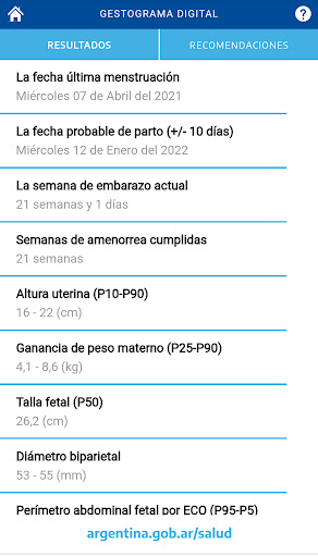 Gestograma Screen 2