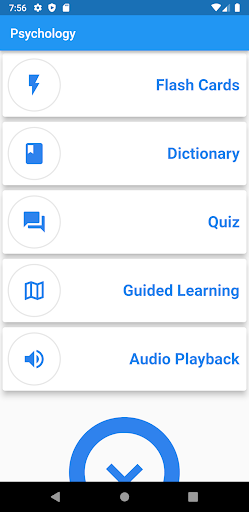 Android application Psychology Terms Study Guide screenshort