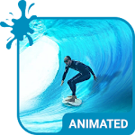 Cover Image of Tải xuống Surfing Live Wallpaper Theme  APK