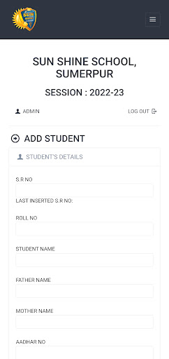Android application Sunshine school sumerpur screenshort