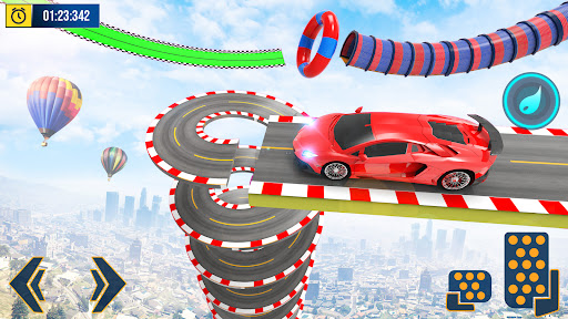 Android application Crazy Car Stunt: Car Games 3D screenshort