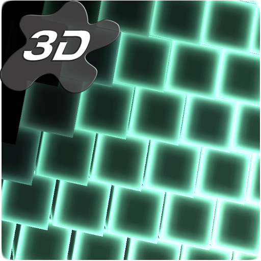 Neon LED Cubes Particles 3D Live Wallpaper