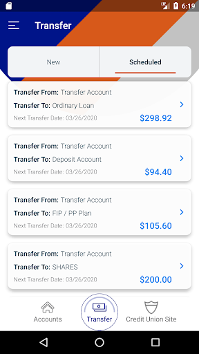 NMCU Mobile Banking Screen 3