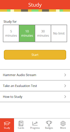 Android application Hammer Cards - Learn Japanese screenshort