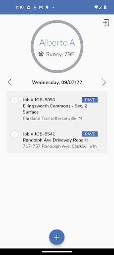 Android application Pave Day screenshort