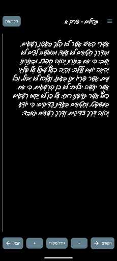 ליב מש״קית תהילים Screenshot