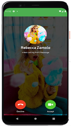 Rebecca Zamolo Fake call Screen 3