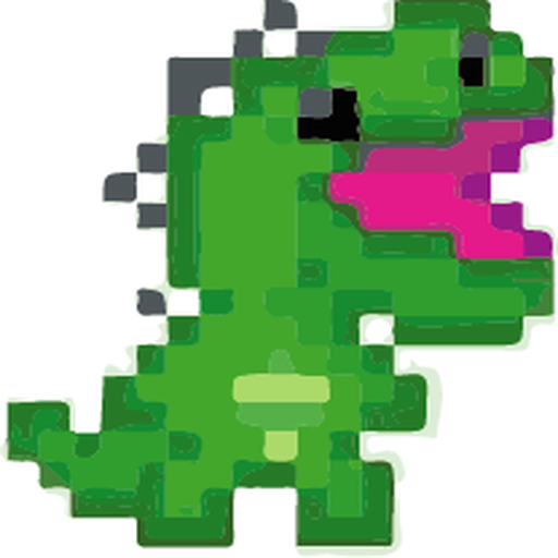 Jumpy dino logo