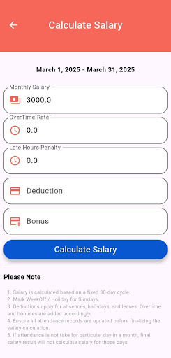 Synatso - Attendance  Salary