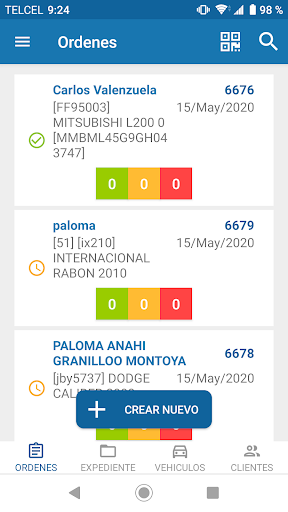 Android application Carservice screenshort