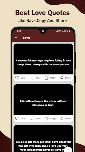 Quowish - Quotes, Wishes and S Screen 3
