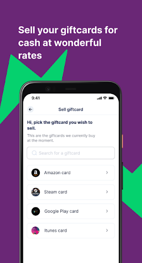 Ayrem: Sell GiftCards & Crypto Screen 3