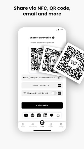 Screenshot of EasyTap: Digital Business Card